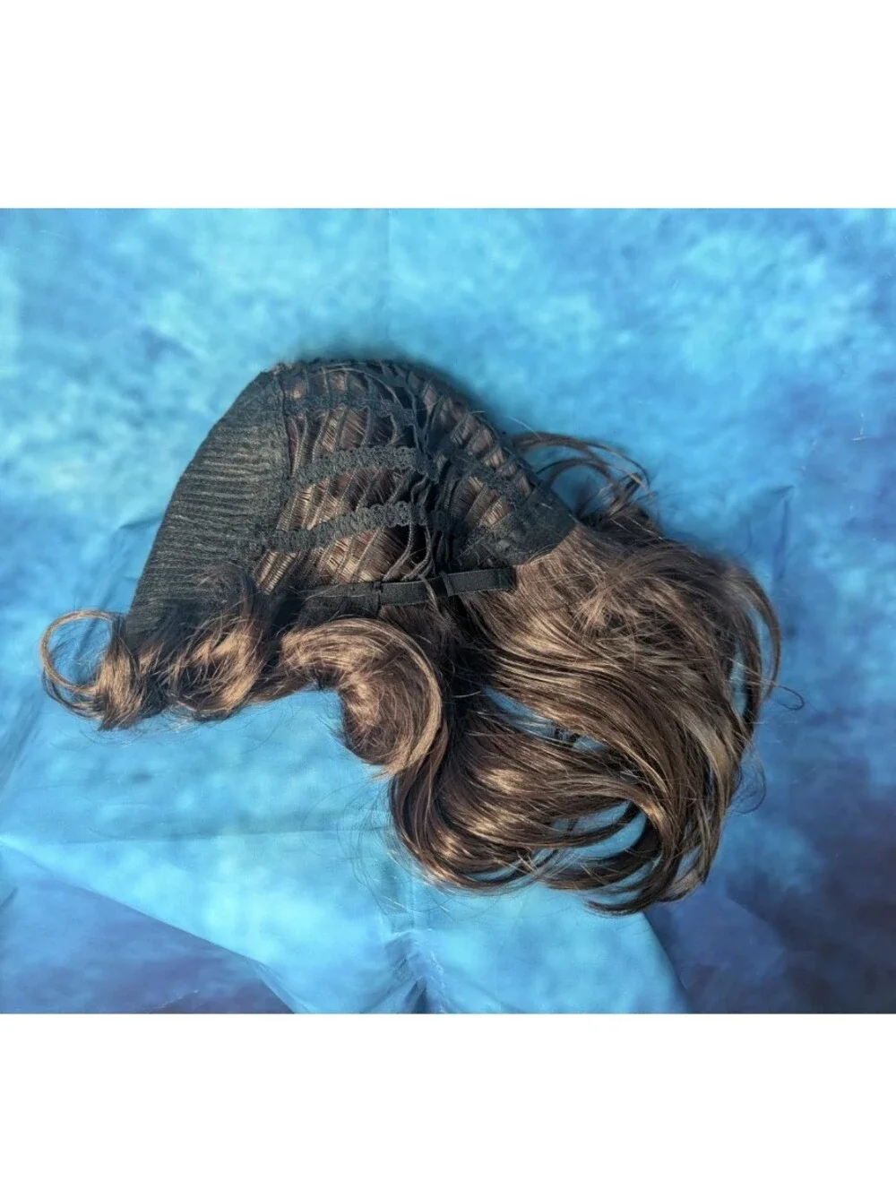 Brunette Mullet Synthetic Wig For Women NWT Adjustable Cap Costume Cosplay